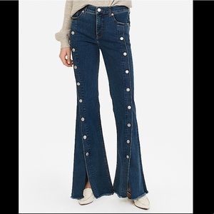 *Found* ISO Express Perfect Button-Up Bell High Waisted